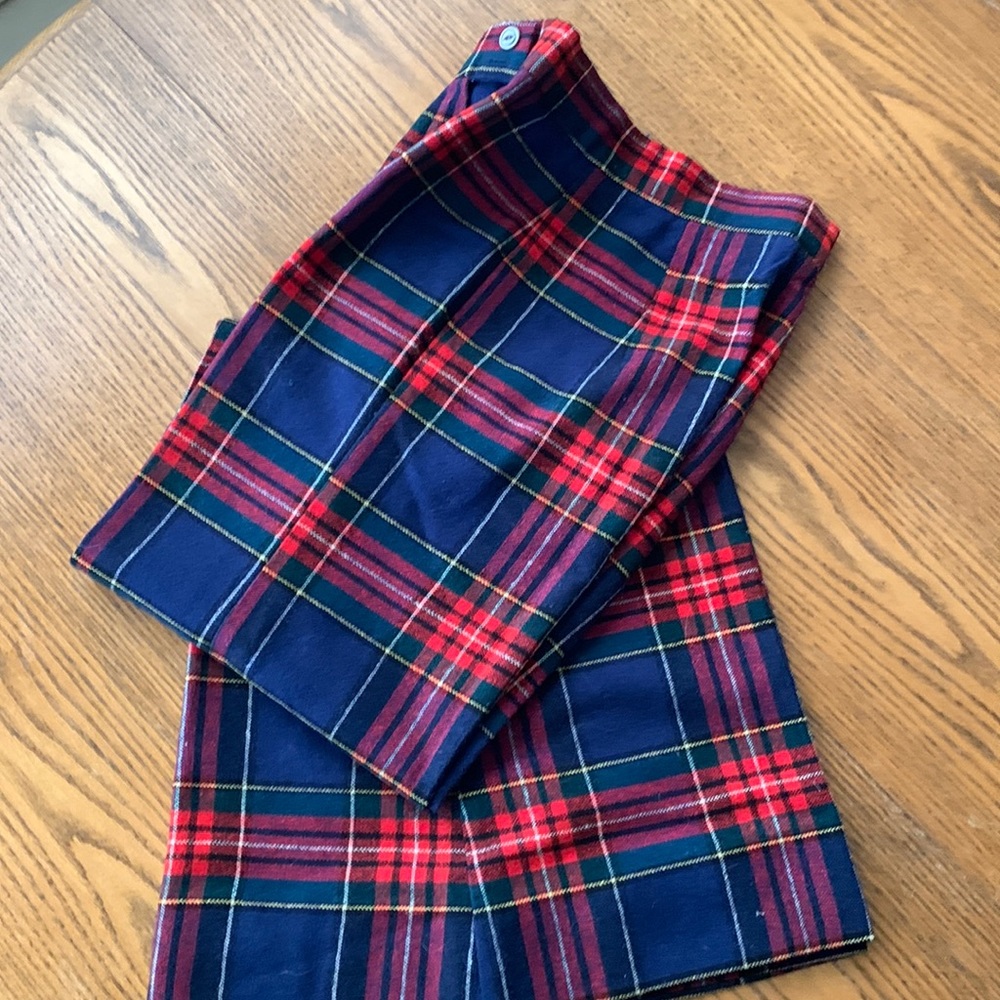 Vintage plaid bell bottom pants